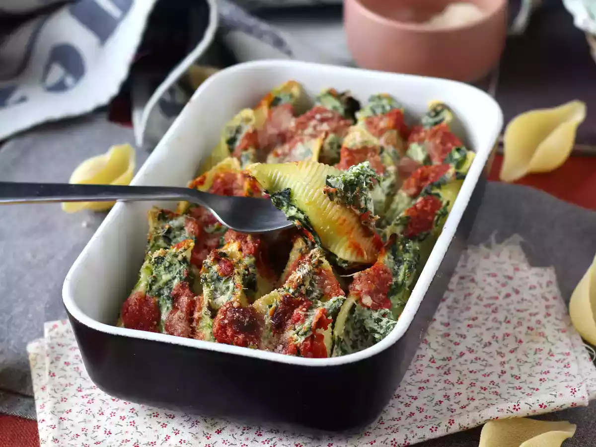 Conchiglioni stuffed with ricotta and spinach: the best way to eat pasta! - photo 7