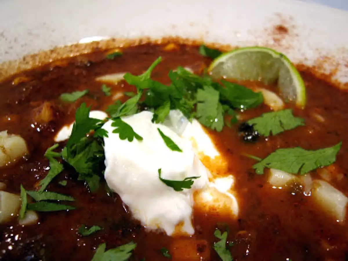 Cooking To Combat Cancer III: Ancho Spiked Scarlet Runner Bean Soup With Vegetables - photo 3
