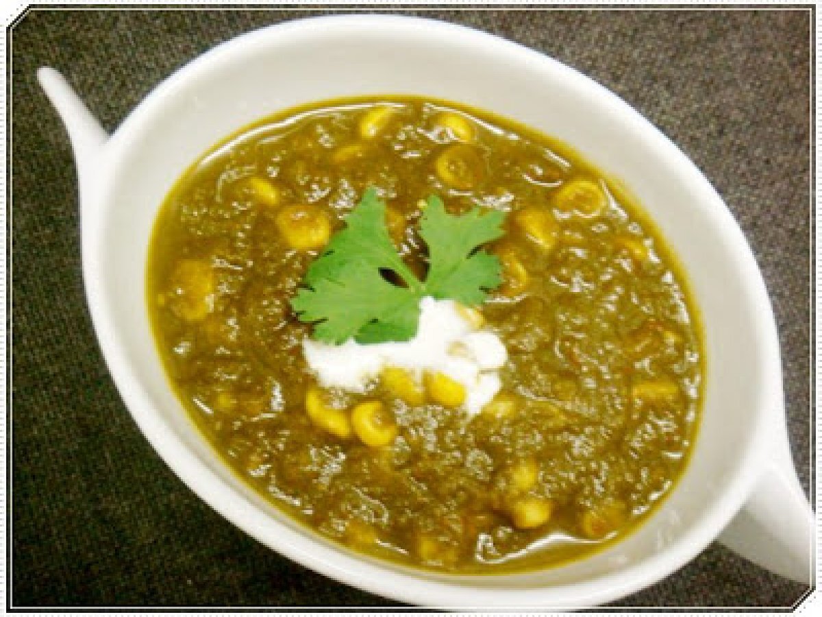 Corn Palak (Sweet Corn with Spinach)