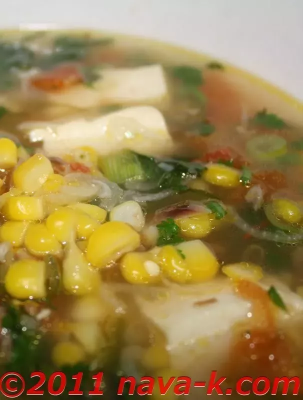 Corn soup (indian style) - vegetarian, Recipe Petitchef