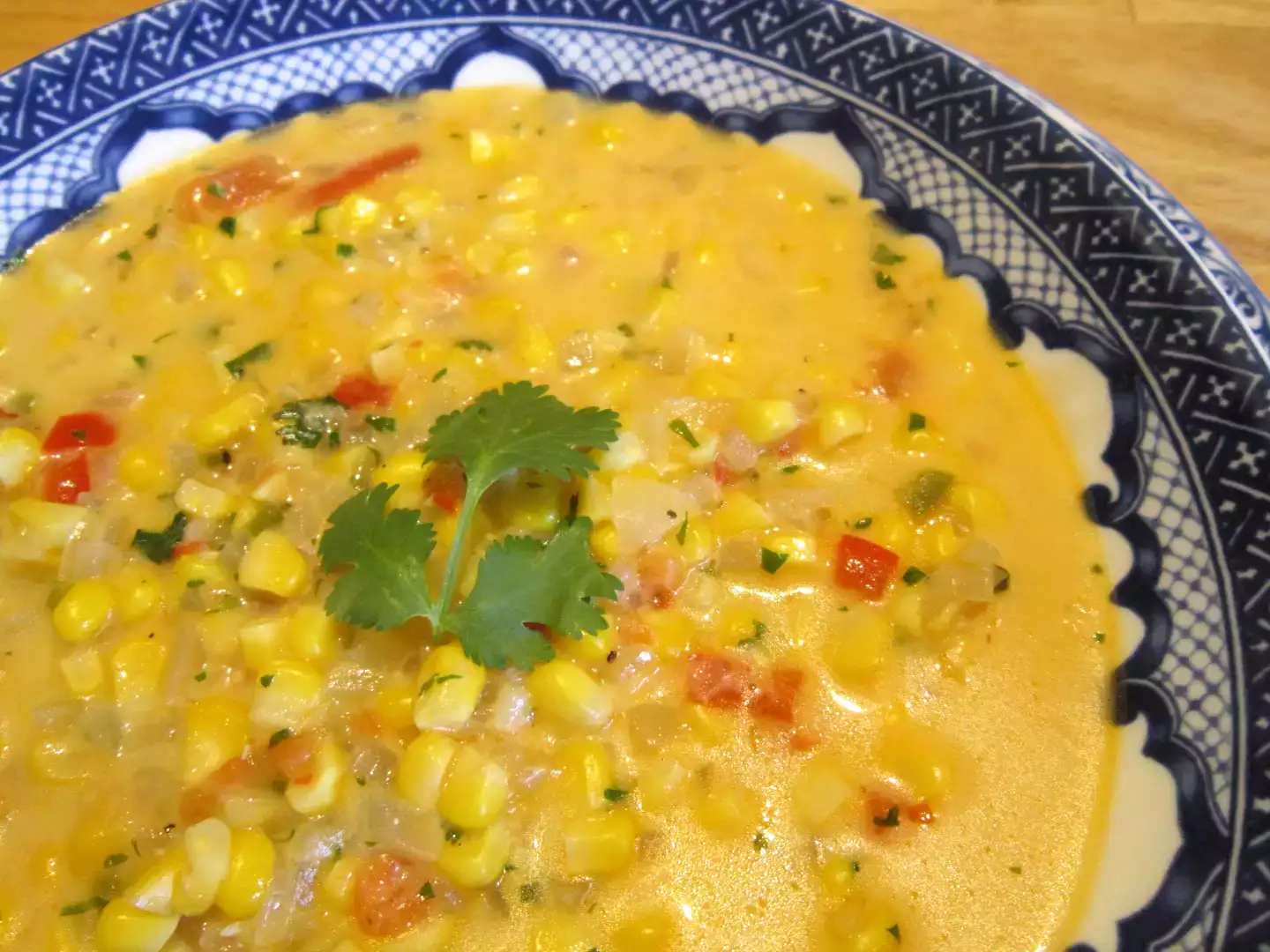 Coriander corn soup recipe - quick and easy meal prep
