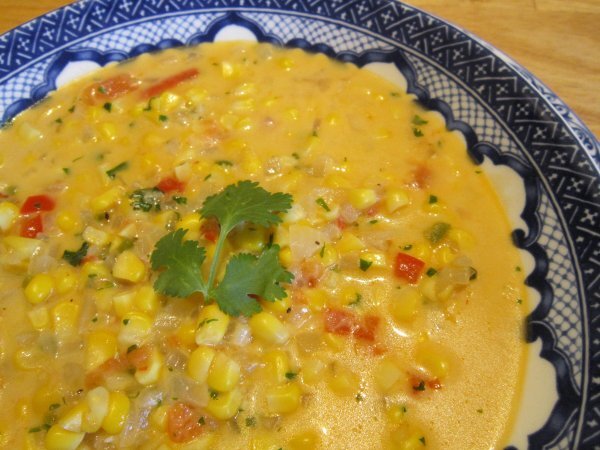 Corn Soup with Coriander (visit site!)