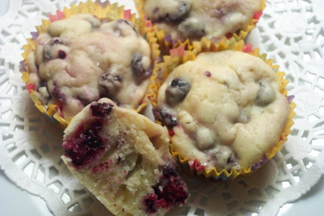 Cottage Cheese Black Raspberry Muffins Recipe Petitchef