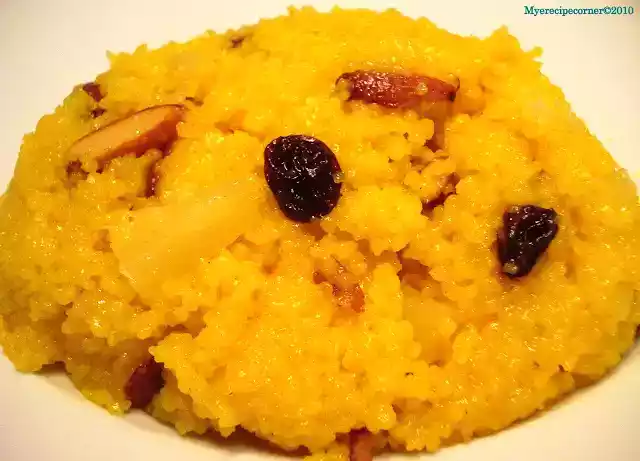 Couscous pineapple pudding recipe