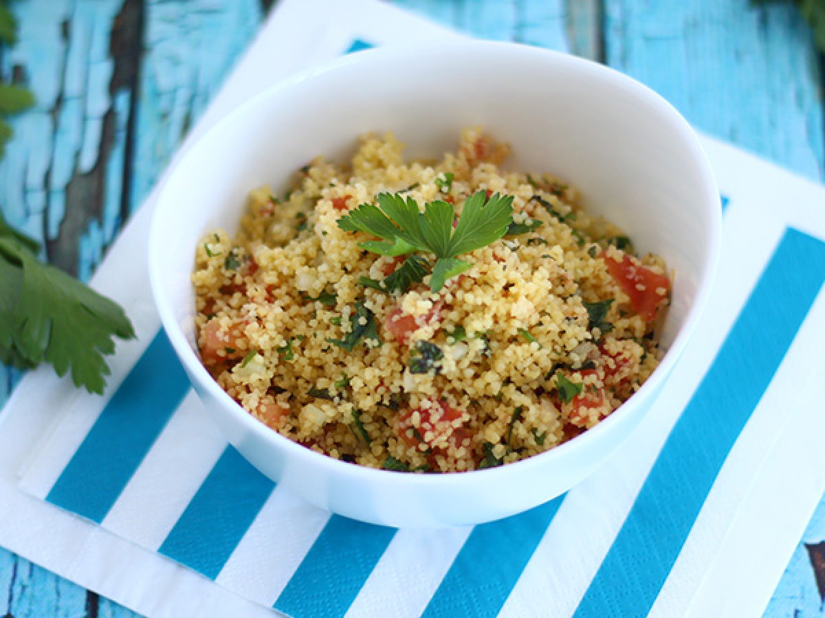 Couscous salad, a fresh summer dish