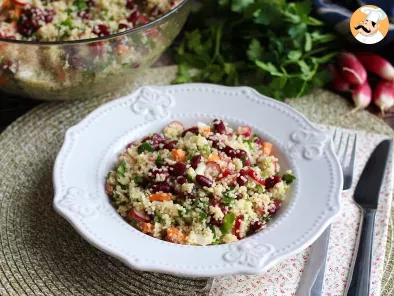 Couscous salad for a simple, healthy and colorful starter!