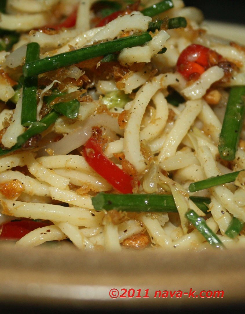 Crab meat noodles Recipe Petitchef