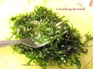 Crackling spinach recipe: simple and tasty homemade dish