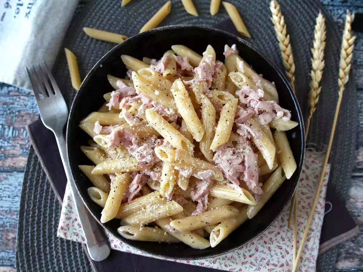 Cream and ham pasta: creamy, quick and irresistible! - photo 3