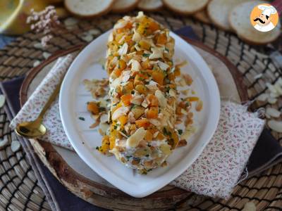 Cream cheese log with apricots and almonds: the perfect party appetizer! - photo 4