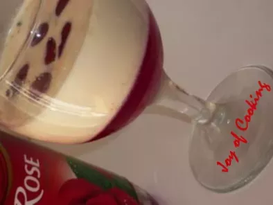 Creamy milk Dessert ~ Rose and Maple Syrup jelly Basundi and Pineapple Ba