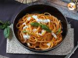 Creamy pasta with burrata cheese and cherry tomatoes, photo 3