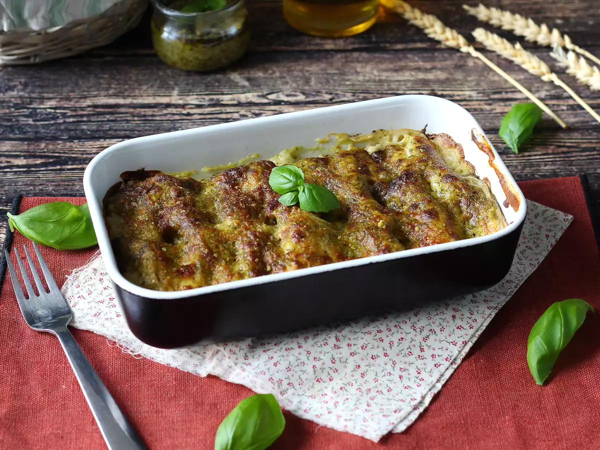 Creamy pesto cannelloni au gratin: an easy, delicious recipe - photo 2