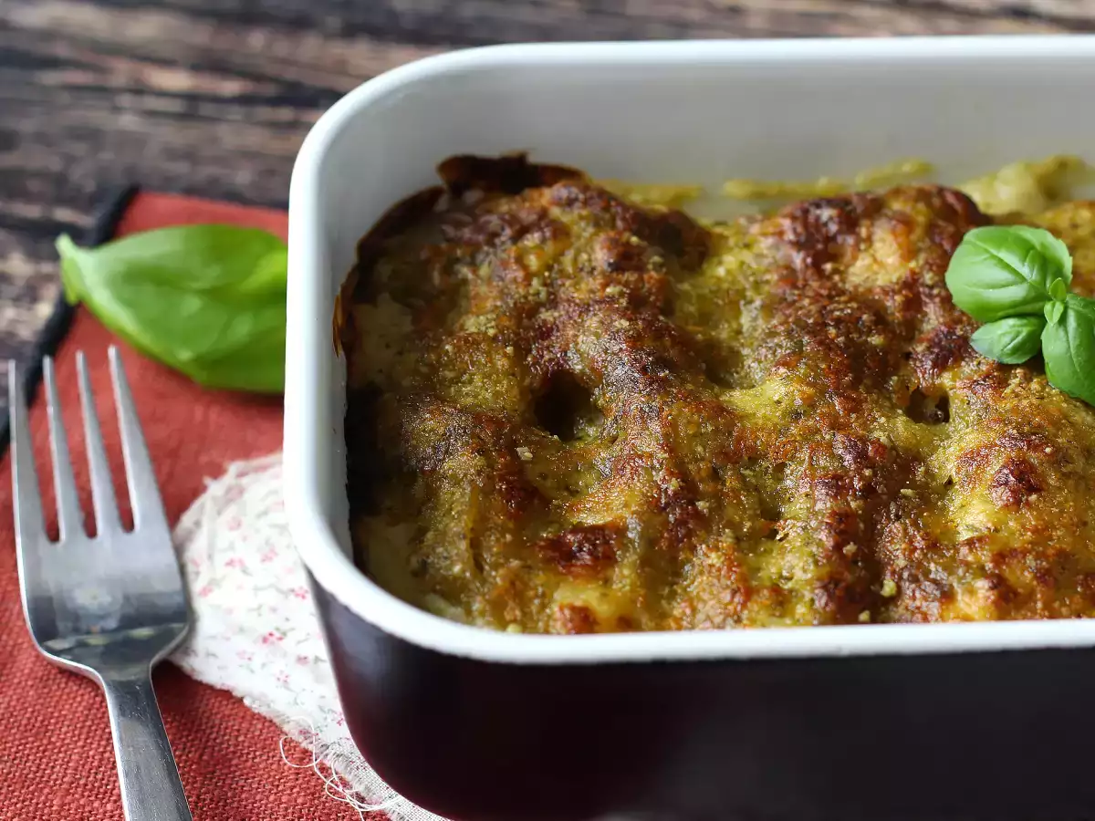 Creamy pesto cannelloni au gratin: an easy, delicious recipe - photo 4
