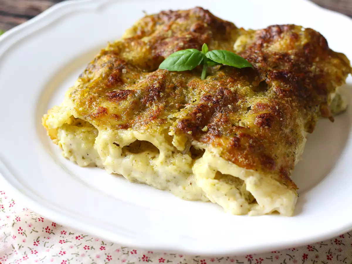 Creamy pesto cannelloni au gratin: an easy, delicious recipe - photo 6