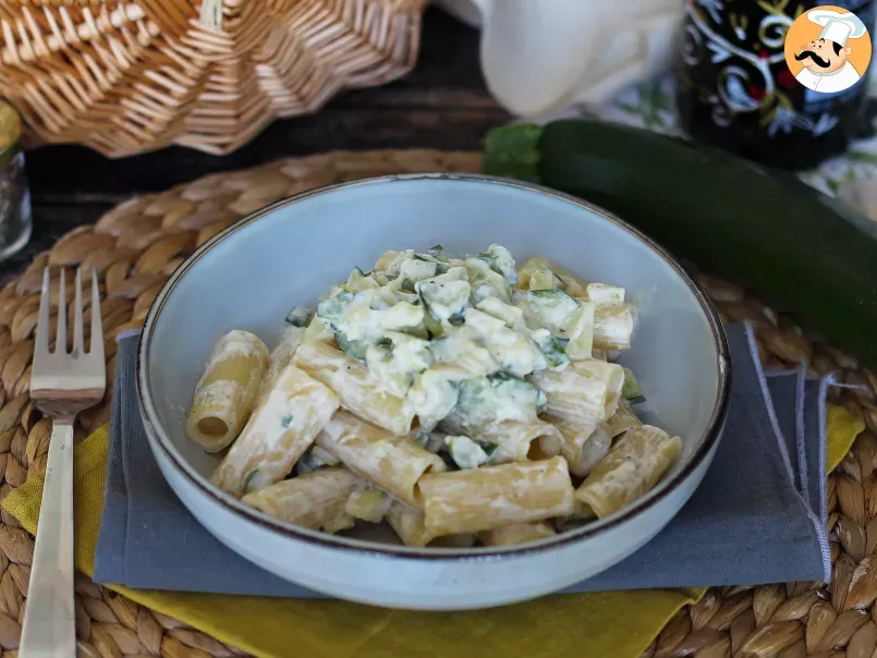 Creamy zucchini pasta, a tasty and easy to prepare recipe, photo 2
