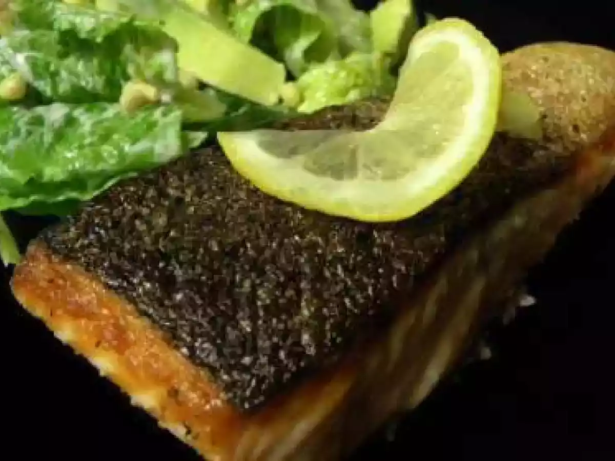 Crisp Salmon with Citrus Avocado Salad