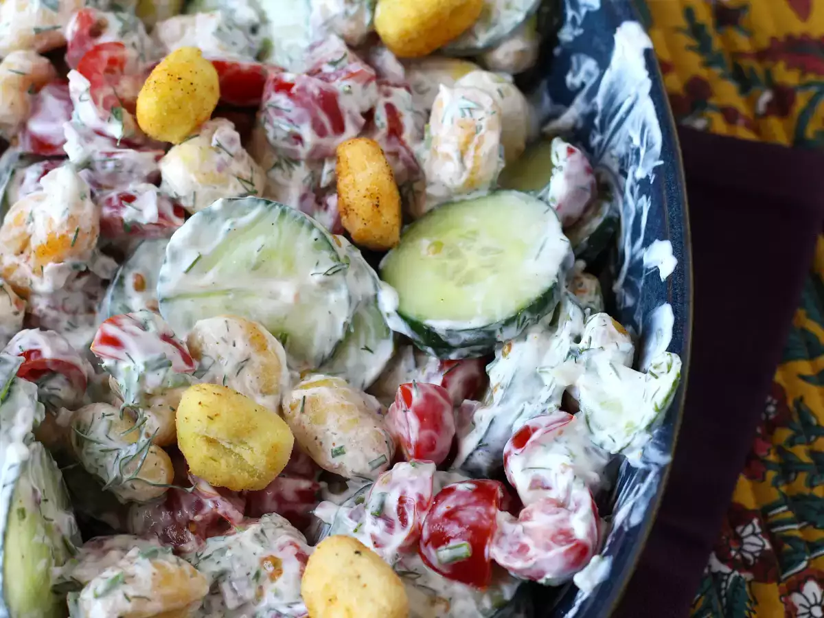 Crispy gnocchi salad, ultra trendy, gourmet and balanced, perfect for summer! - photo 2