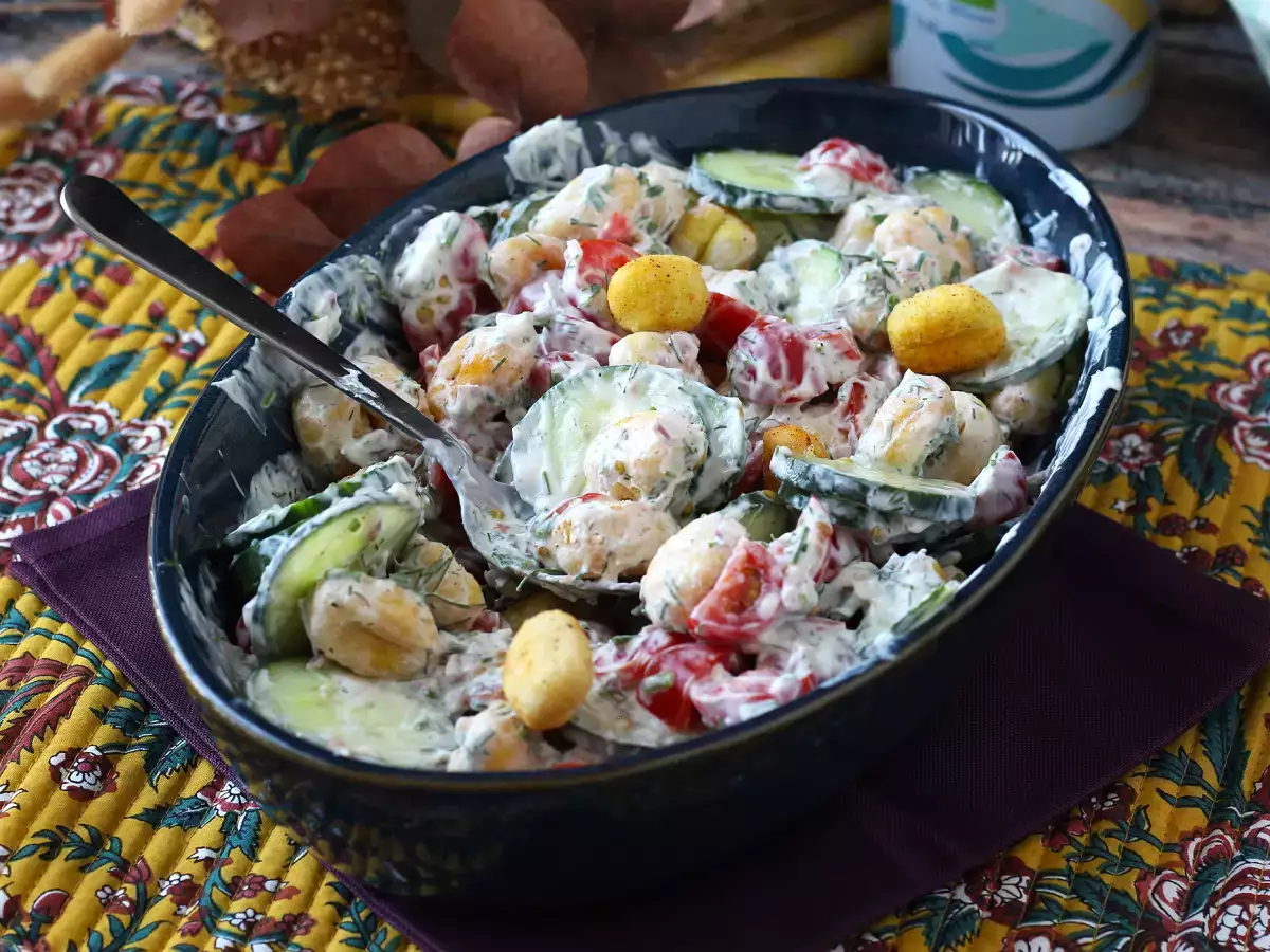Crispy gnocchi salad, ultra trendy, gourmet and balanced, perfect for summer! - photo 3