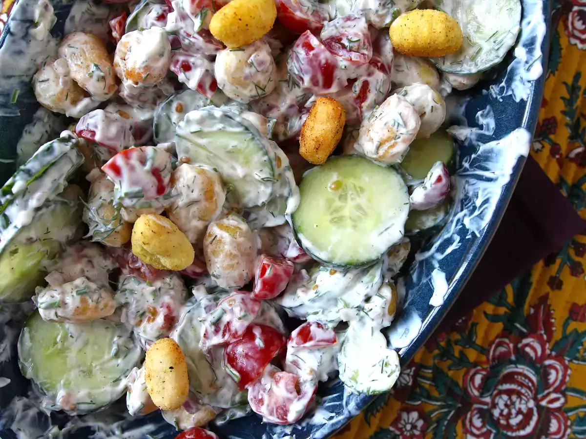 Crispy gnocchi salad, ultra trendy, gourmet and balanced, perfect for summer! - photo 4