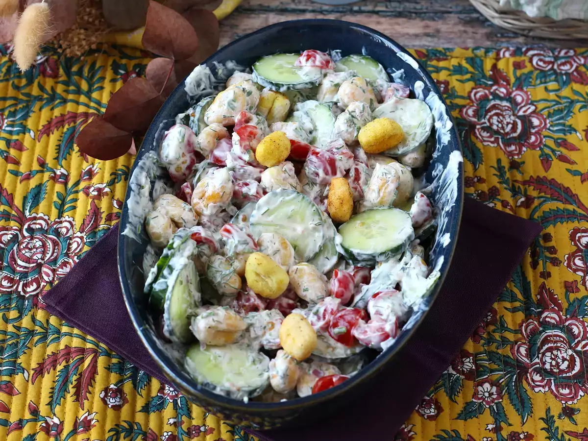 Crispy gnocchi salad, ultra trendy, gourmet and balanced, perfect for summer! - photo 7