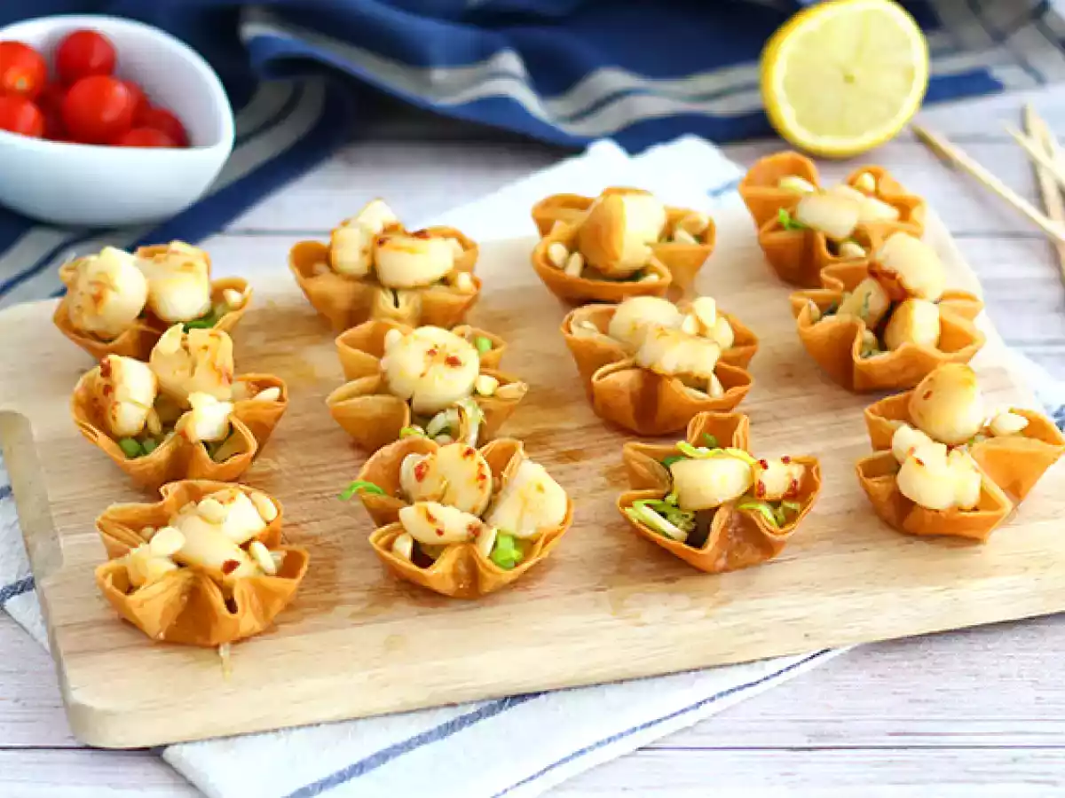 Crispy scallops in filo pastry - photo 2