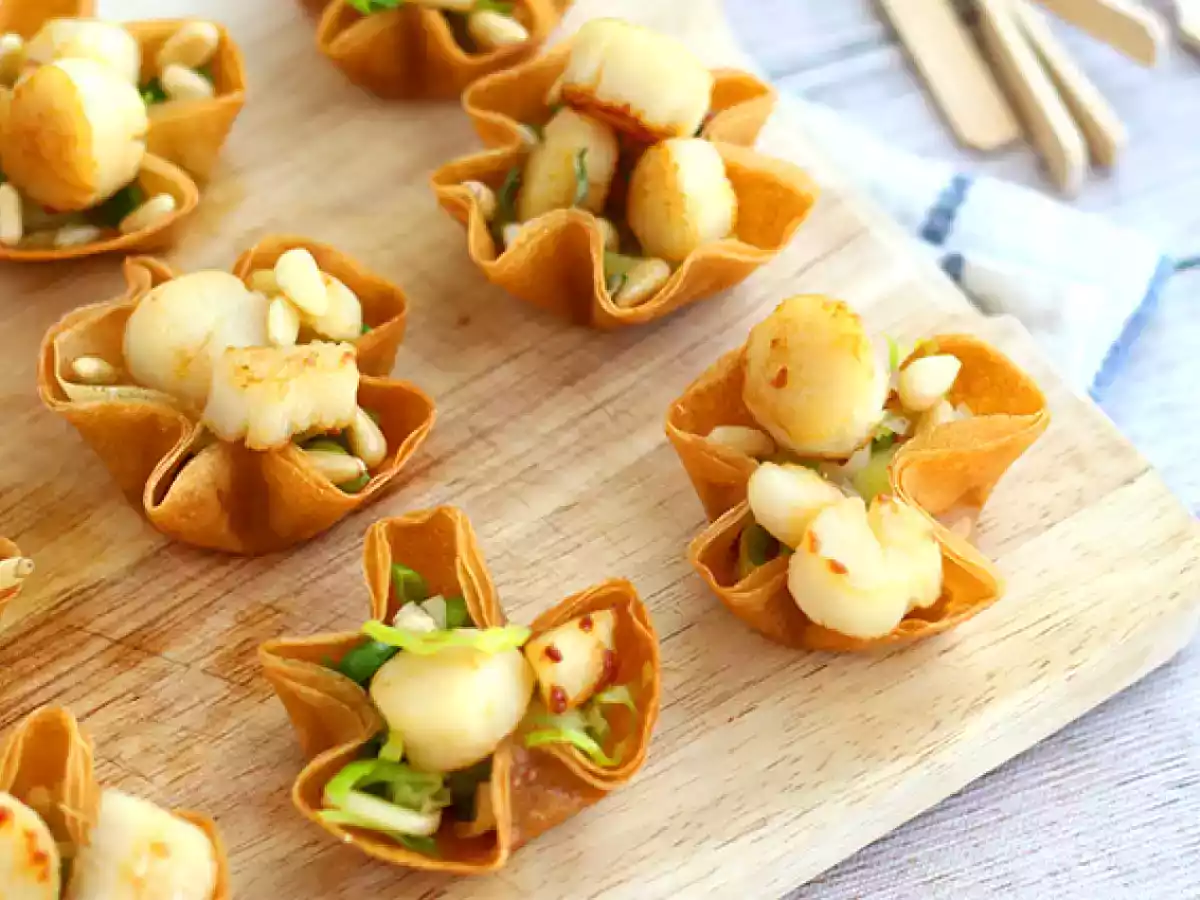 Crispy scallops in filo pastry - photo 3