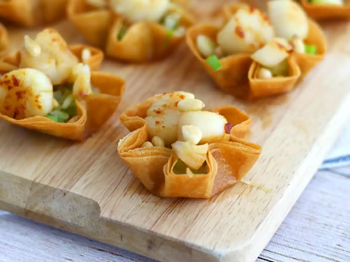 Crispy scallops in filo pastry - photo 4