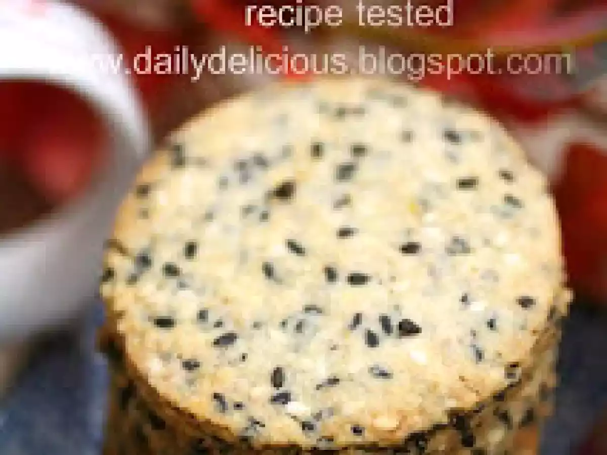 Crispy....Sweety....Salty Sesame Cookies