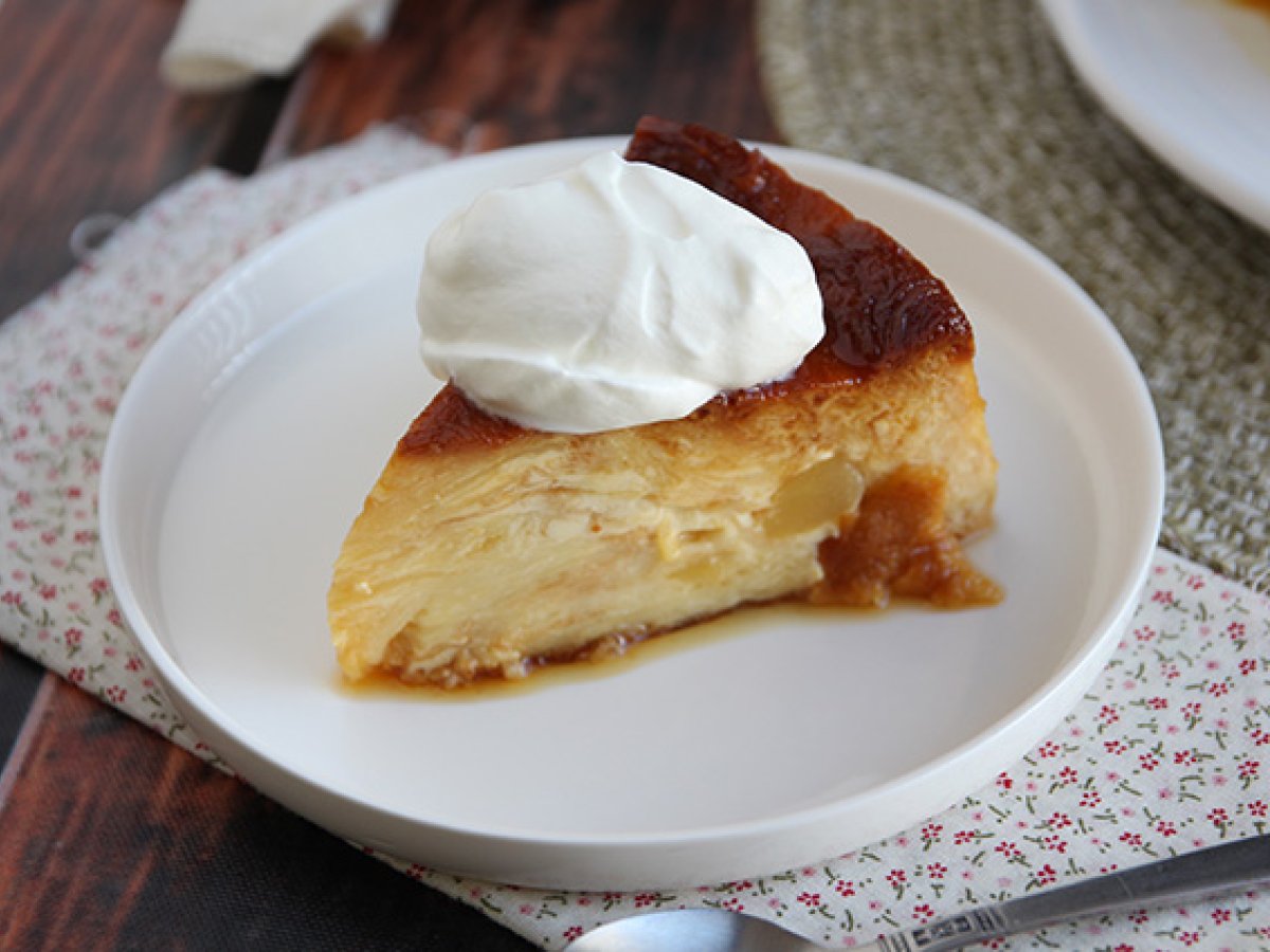 Croissant pudding with apple and caramel - photo 6