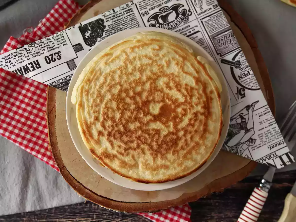 Croque pancakes with ham and cheese - video recipe! - photo 3