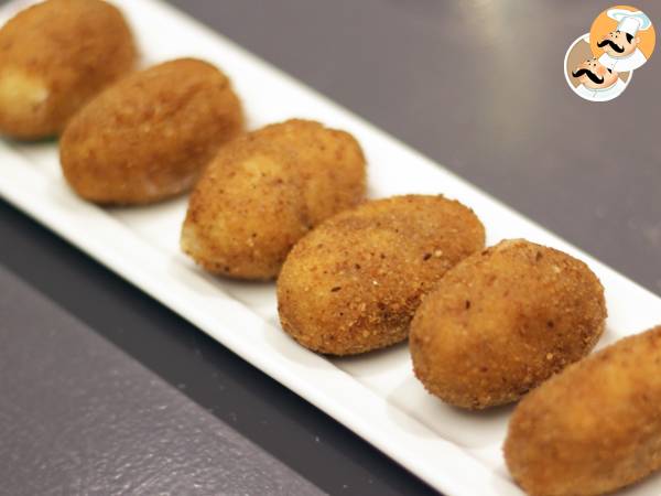 Croquetas with serrano ham - classic spanish tapas