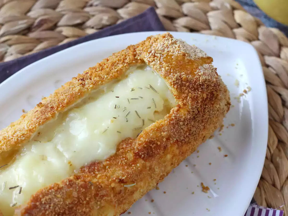 Crunchy, melt-in-your-mouth goat's cheese log breaded with Air fryer: absolute comfort! - photo 6