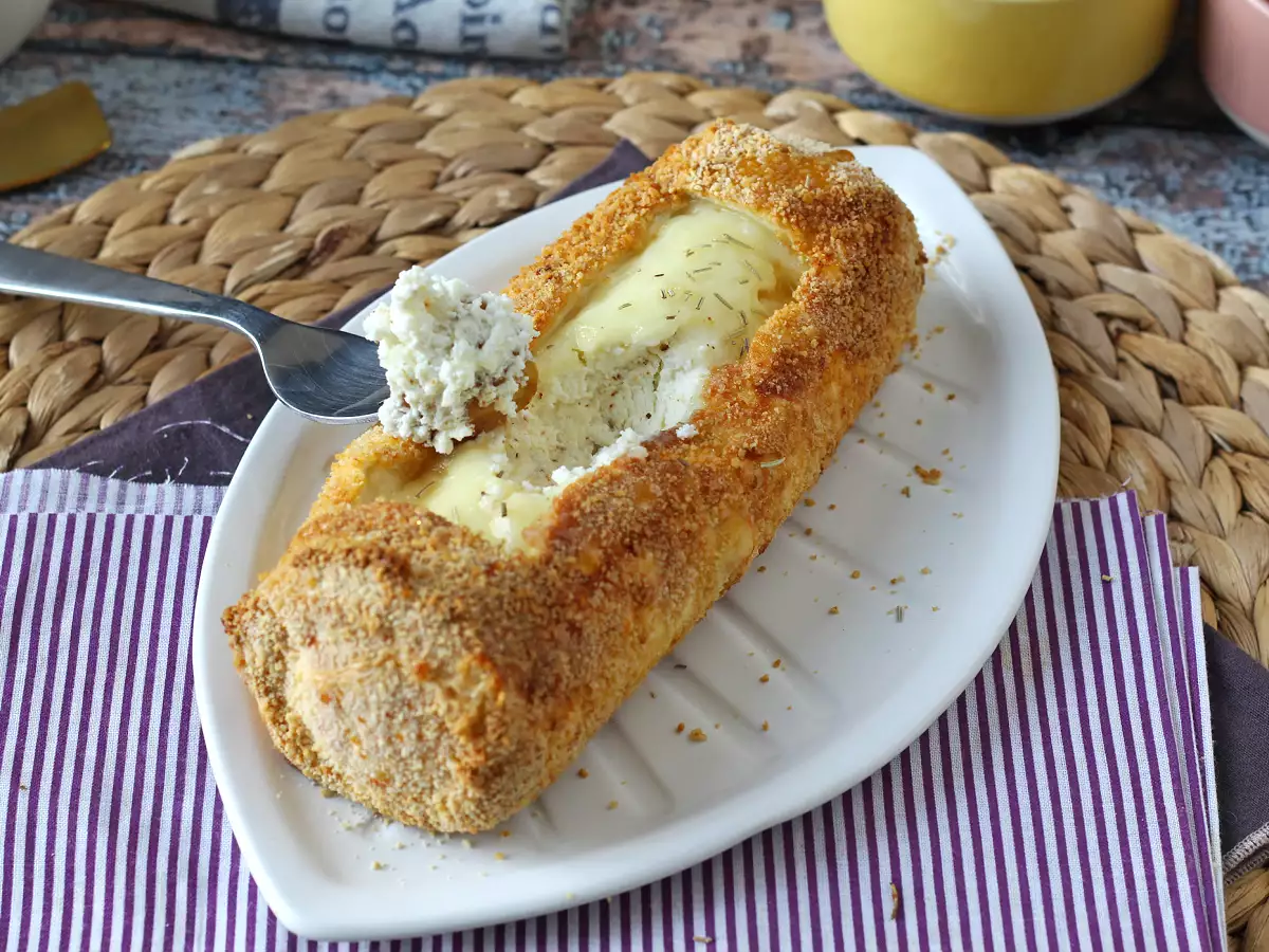 Crunchy, melt-in-your-mouth goat's cheese log breaded with Air fryer: absolute comfort! - photo 7