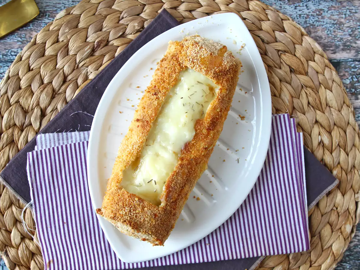 Crunchy, melt-in-your-mouth goat's cheese log breaded with Air fryer: absolute comfort! - photo 8