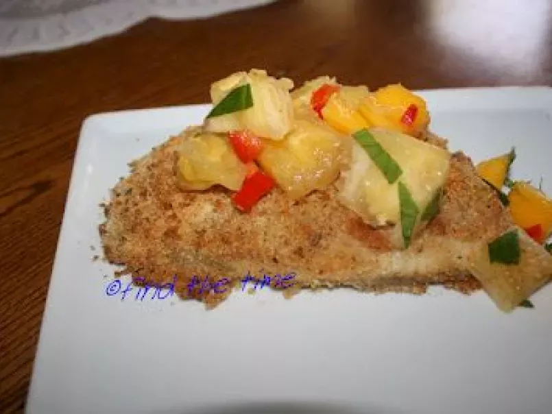 Crusted Baked Talipia with Pineapple Mango Salsa - photo 3