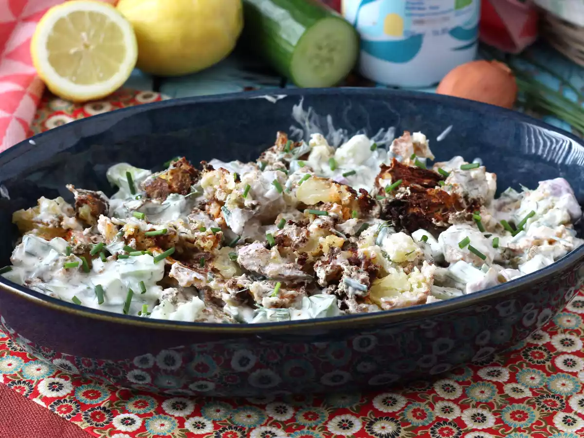 Cucumber salad with crispy potatoes - photo 6