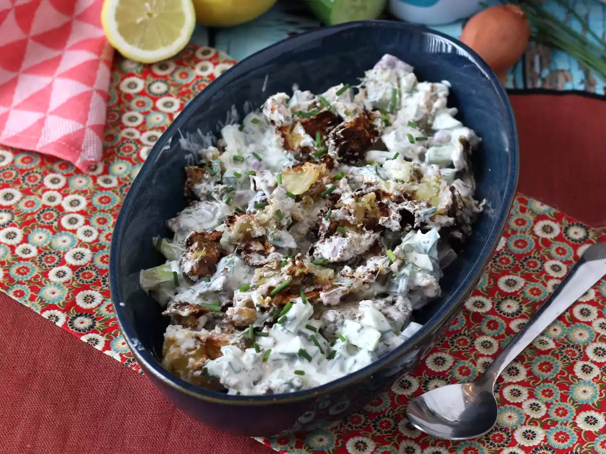 Cucumber salad with crispy potatoes - photo 7