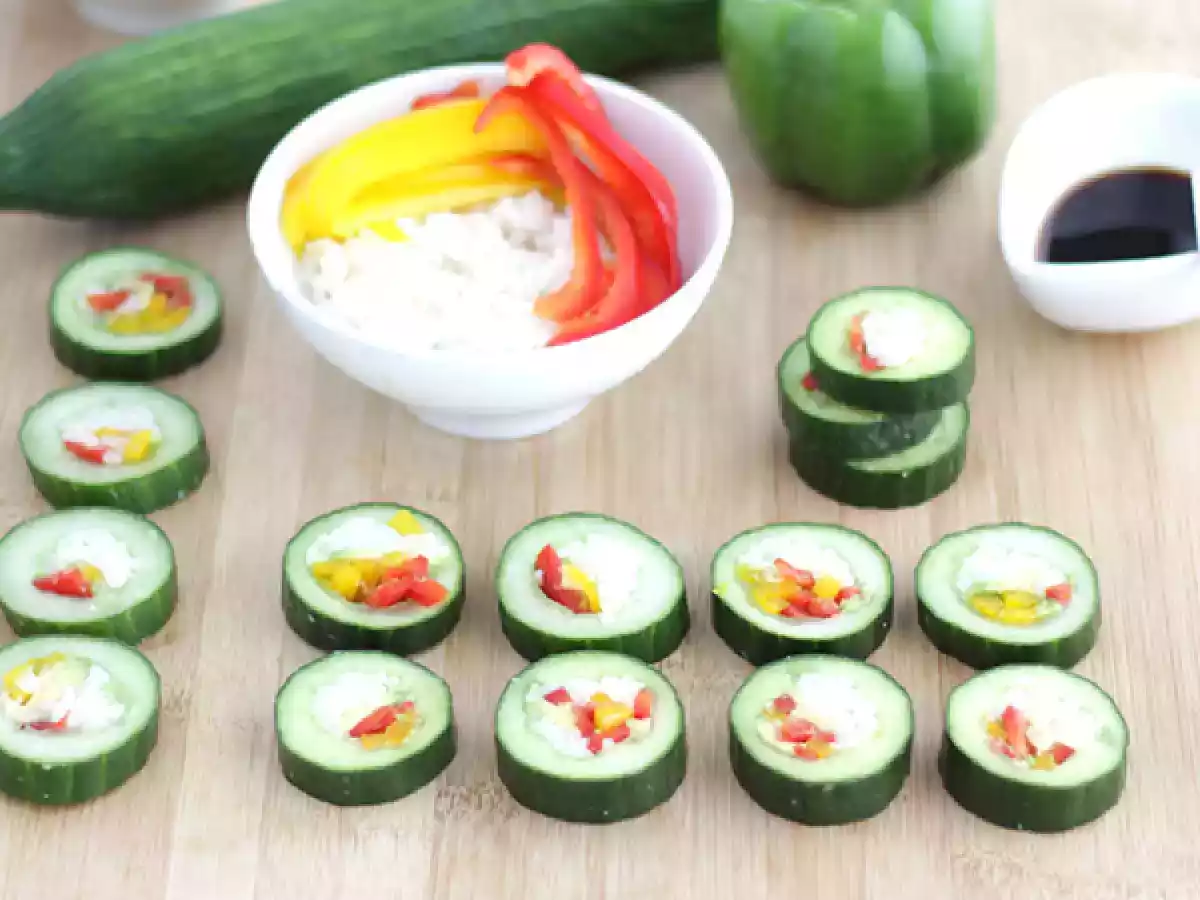 Cucumber sushi rolls - video recipe ! - photo 2
