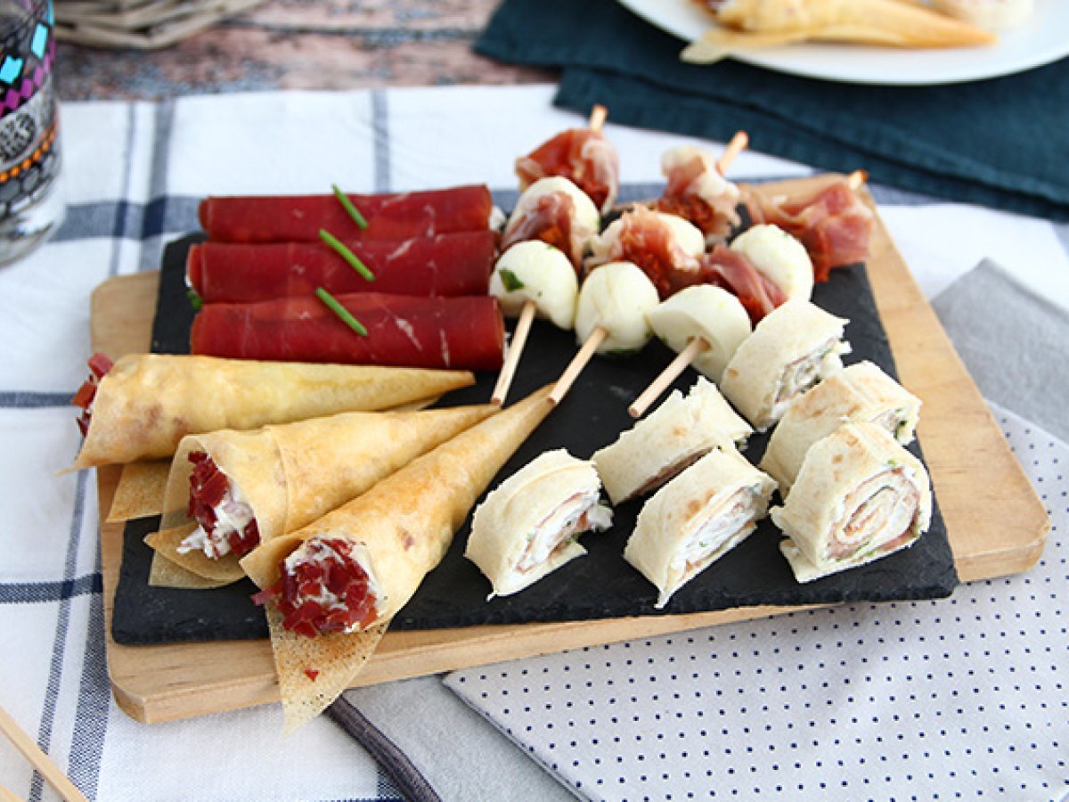 Cured meat appetizers