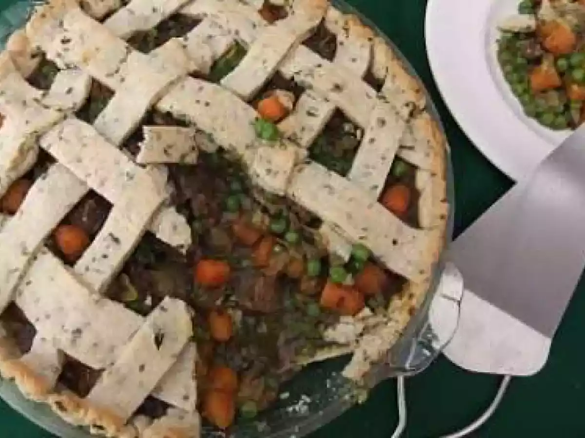 Curried Beef Potpie In Parsley Pastry Crust