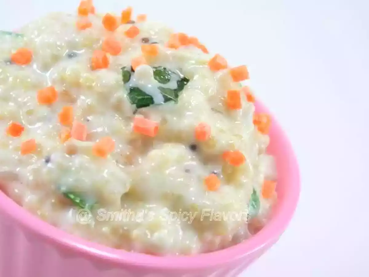 Daddo 'Quinoa' like Daddojanam / Quinoa in tempered yogurt - photo 2