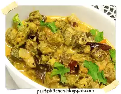 Dahi bhindi recipe: lady finger in creamy yogurt gravy