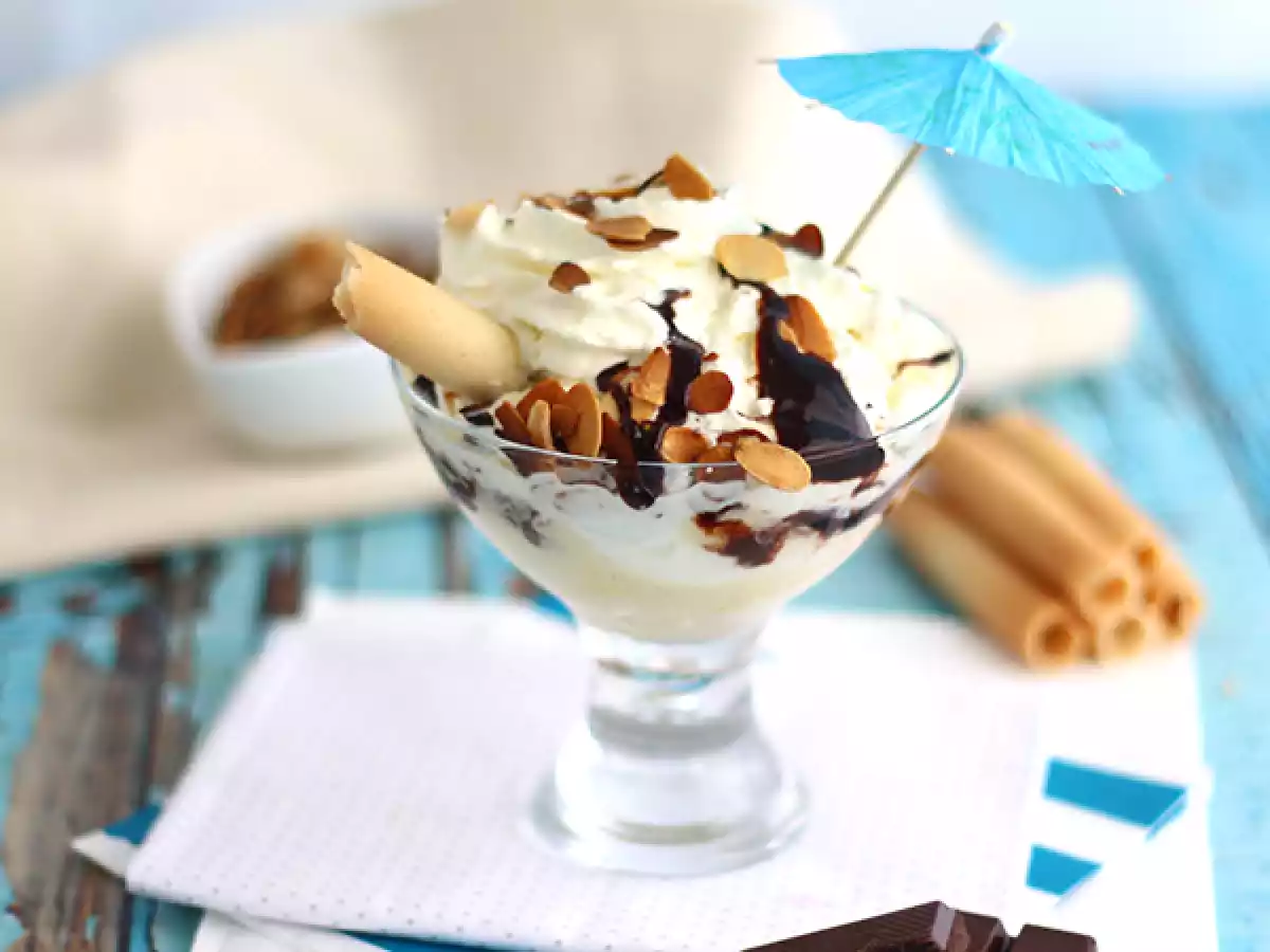 Dame blanche, the ultra indulgent easy ice cream