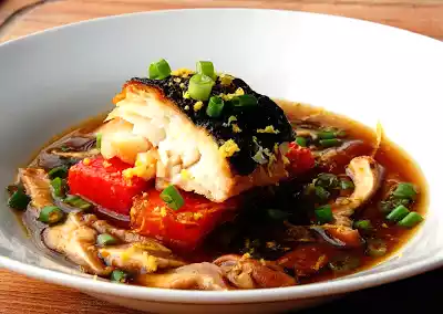 Miso cured cod dashi recipe