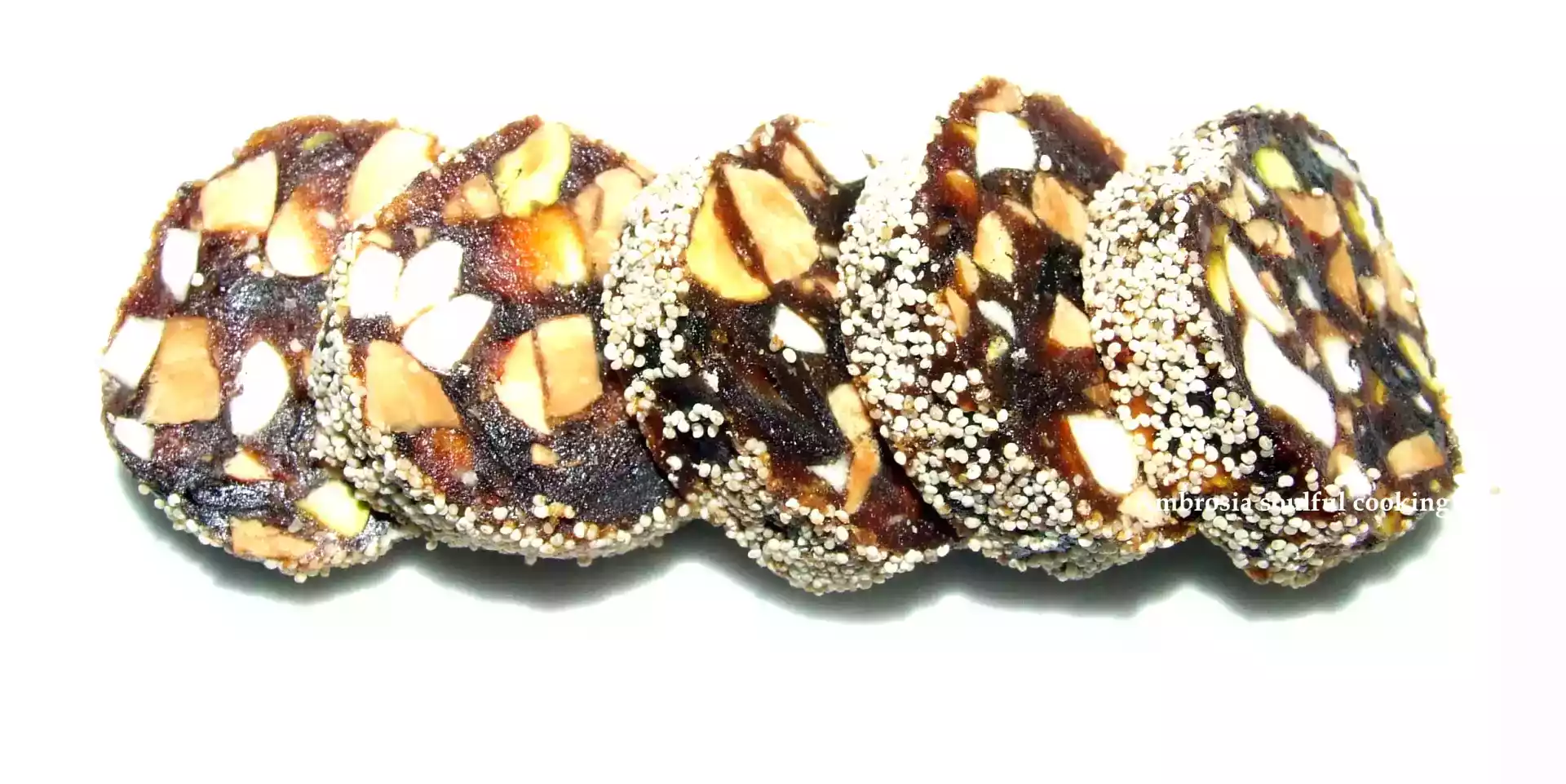 Sugar free dates roll recipe - easy and tasty treat