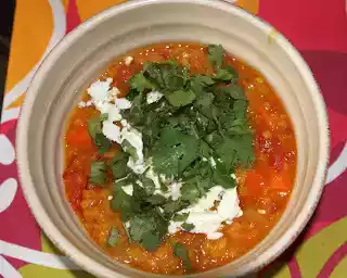 Delicious spiced red lentil & carrot soup recipe