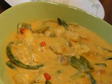 Delicious Vegetarian Red Thai Curry.