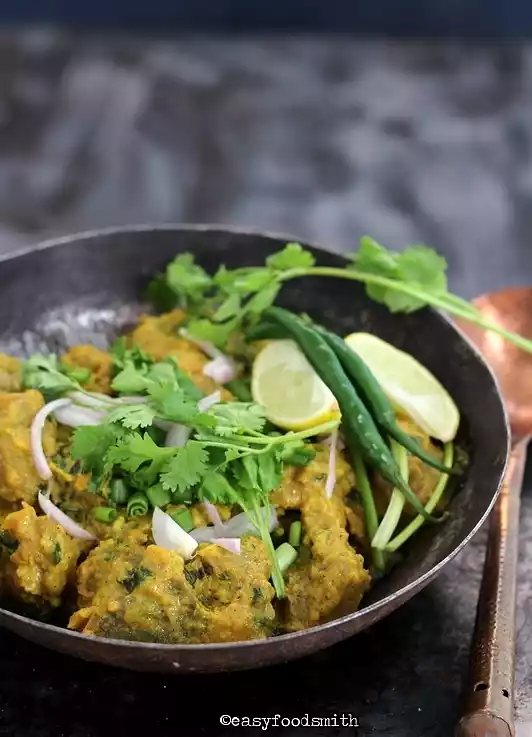 Dhaniwal korma recipe with peshawari naan - easy dinner