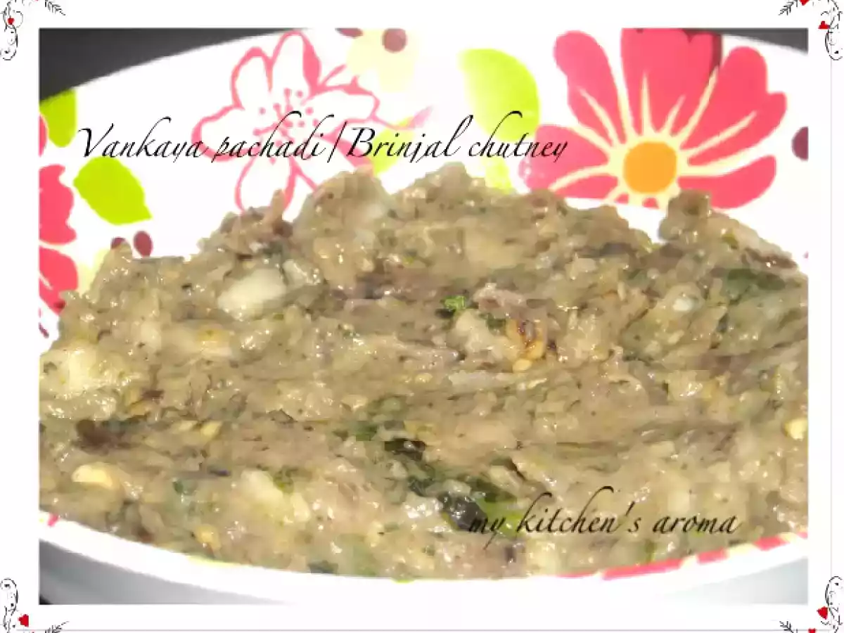 Dosakaya Vankaya Pachadi/Cucumber Brinjal Chutney